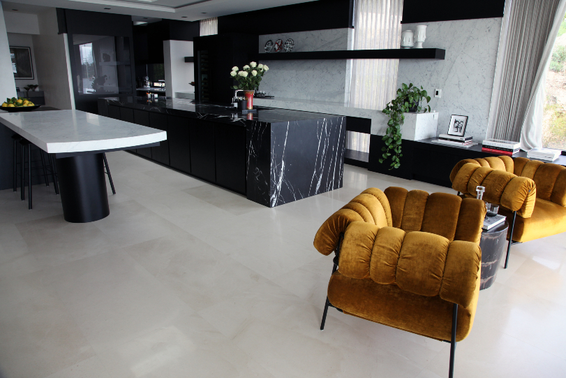 Carrara Marquina Marble Benchtop