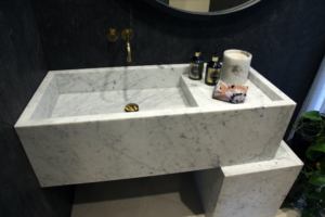 Carrara Marquina Marble Benchtop
